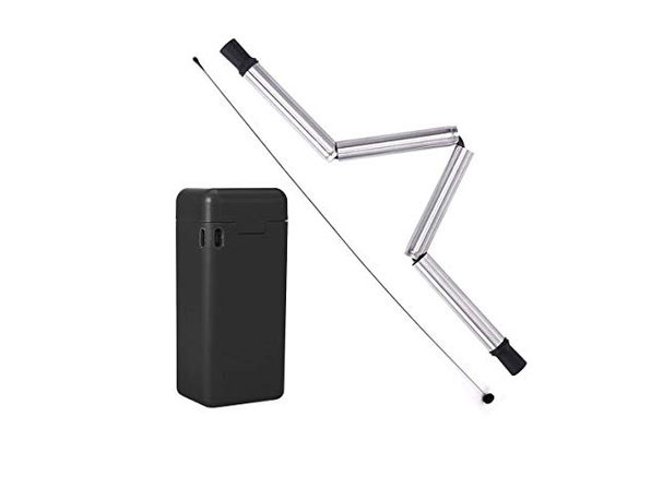 [48% Off] Collapsible Reusable Straw With Cleaner & Case