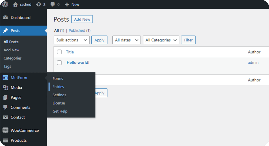 Find-MetForm-Entries