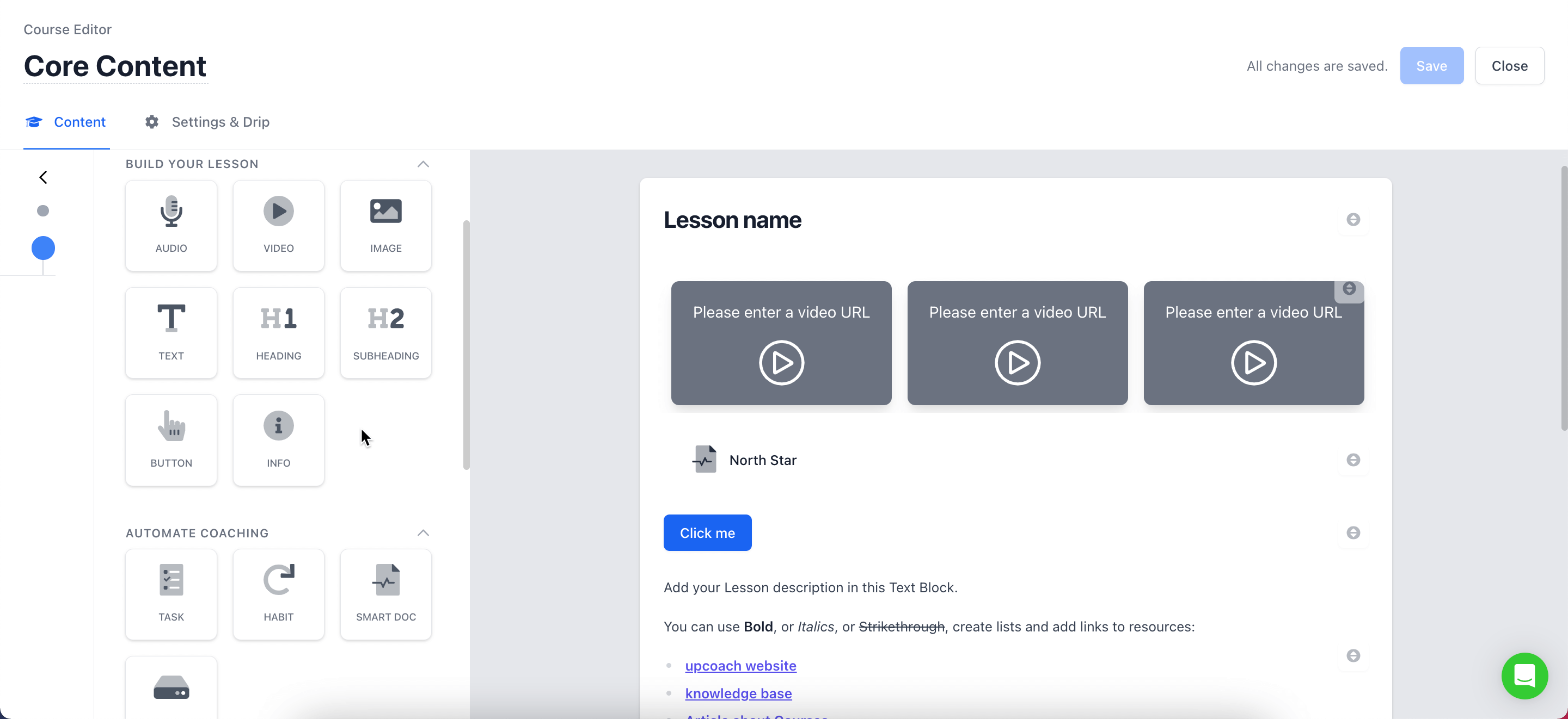 upcoach online course