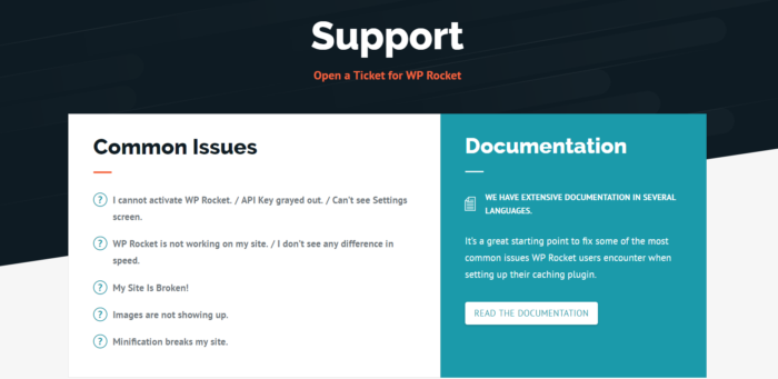 WP Rocket Review: Is It the Perfect Solution for WordPress Caching? 10 wp rocket support team